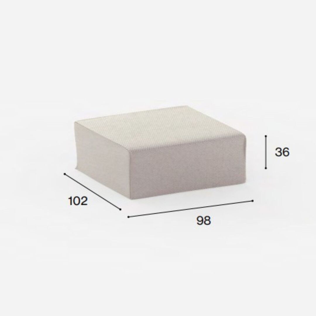 Fast ROE' - Cover Pouf Von Fast Champagne