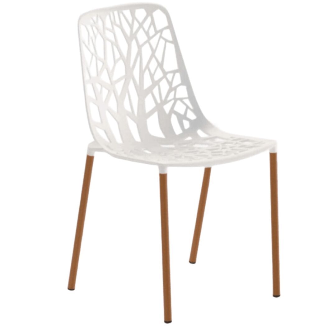 Fast Forest Stuhl von Fast Weiss , Beine bedeckt mit Iroko