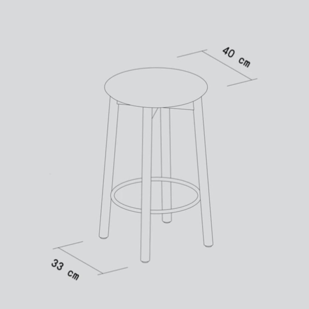 TIPTOE Barhocker SSD aus Holz von Tiptoe 