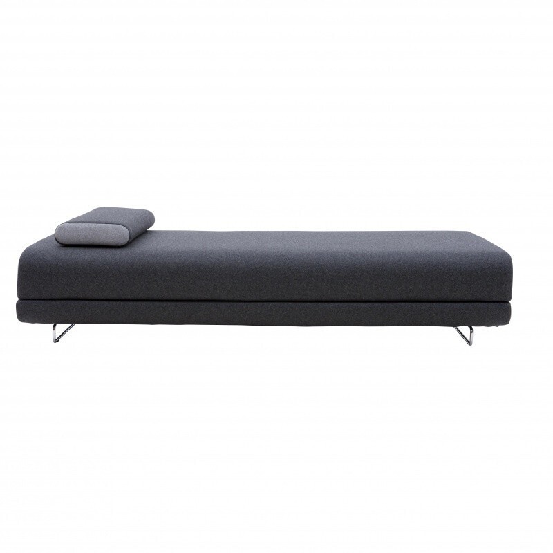 Softline Shine Schlafsofa - Felt Melange - 610 Anthracite / Felt Melange - 620 Stone Grey