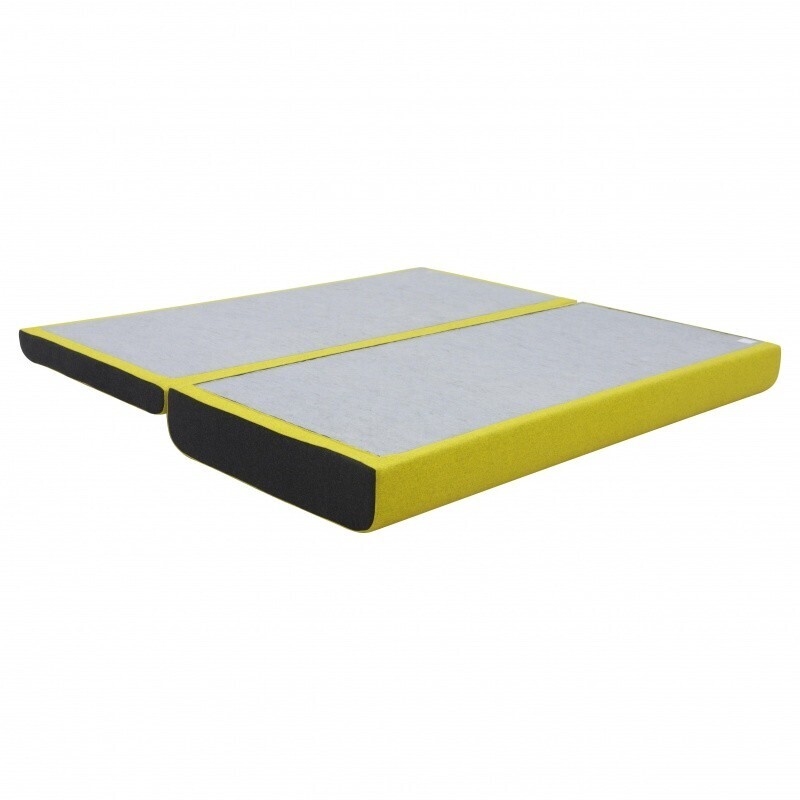 Softline Shine Schlafsofa - Felt - 580 Sun Yellow / Felt - 636 Black