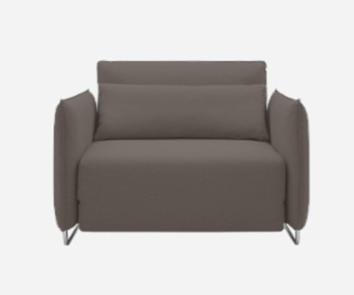 Softline Cord Sessel / Schlafsessel - Felt Melange - 300 Dark Brown