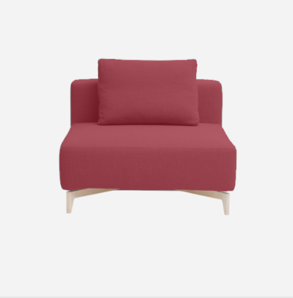 Softline Passion Sofa-Eckelemente-Vision - 448 Dark Red