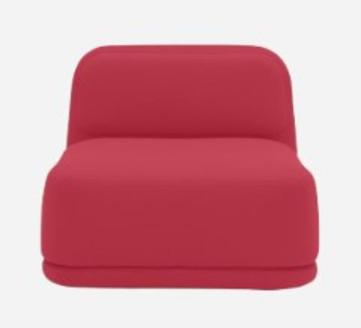 Softline Standby Sessel niedrig - Felt - 588 Red
