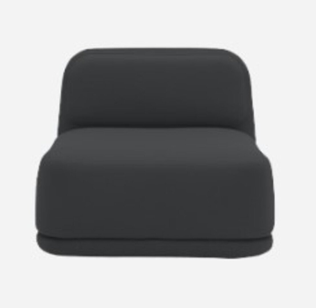 Softline Standby Sessel niedrig - Felt - 636 Black