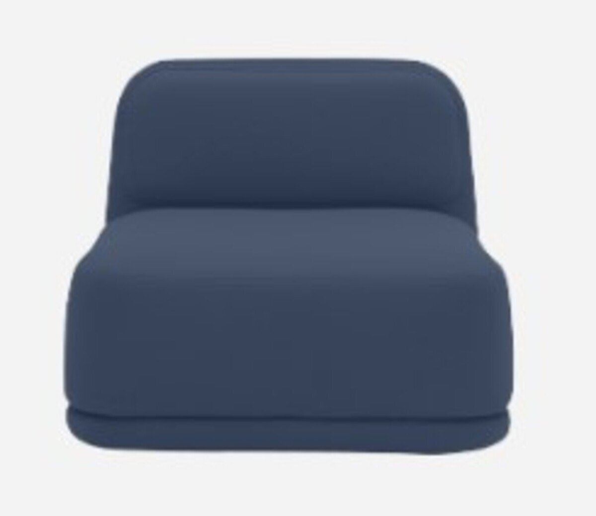 Softline Standby Sessel niedrig - Felt Melange - 289 Dark Blue