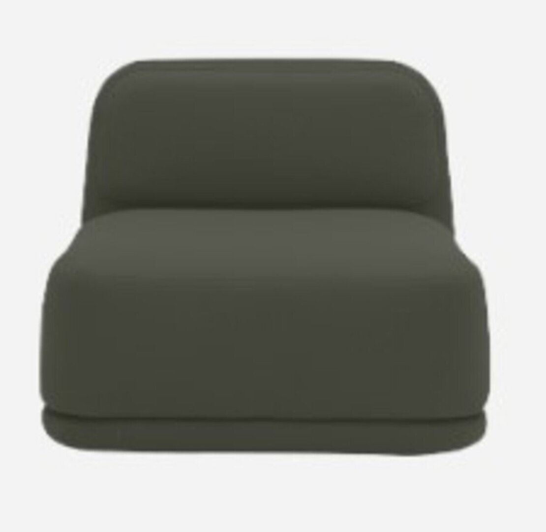 Softline Standby Sessel niedrig - Felt Melange - 294 Dark Green