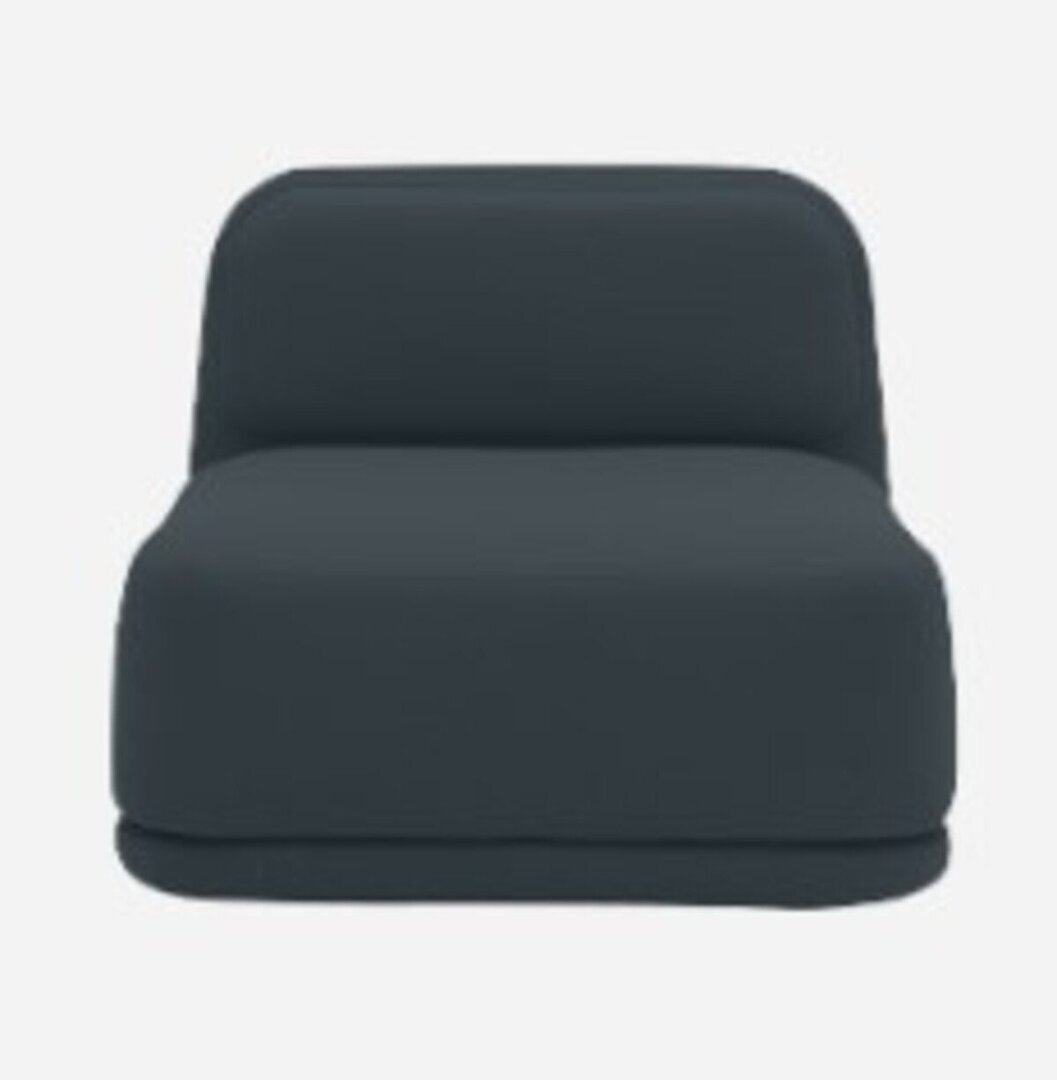 Softline Standby Sessel niedrig - Felt Melange - 295 Black
