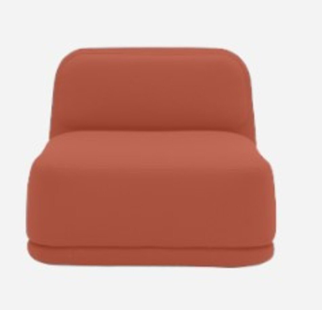 Softline Standby Sessel niedrig - Felt Melange - 298 Red