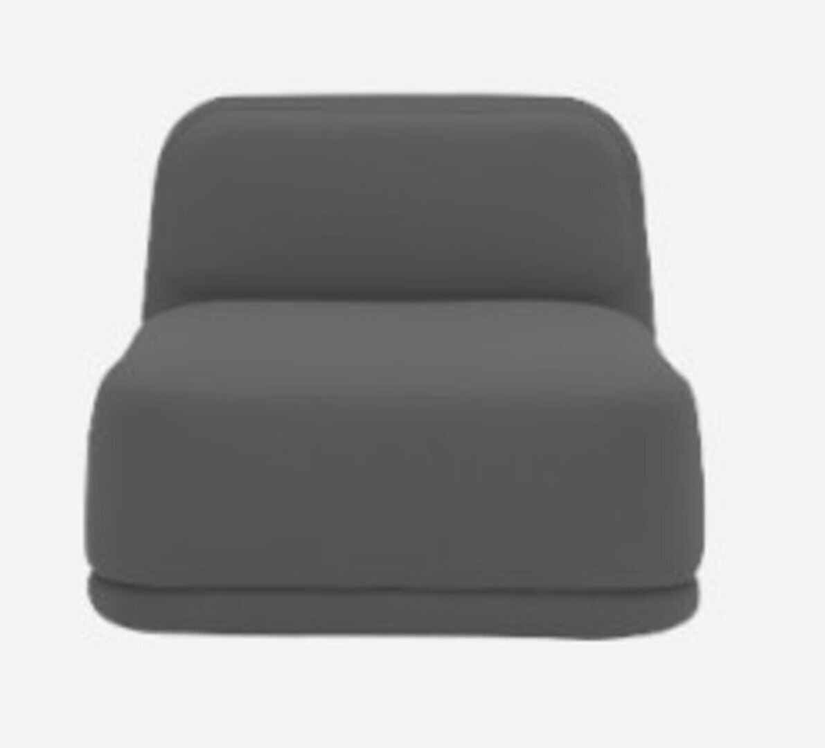 Softline Standby Sessel niedrig - Felt Melange - 623 Dark Grey