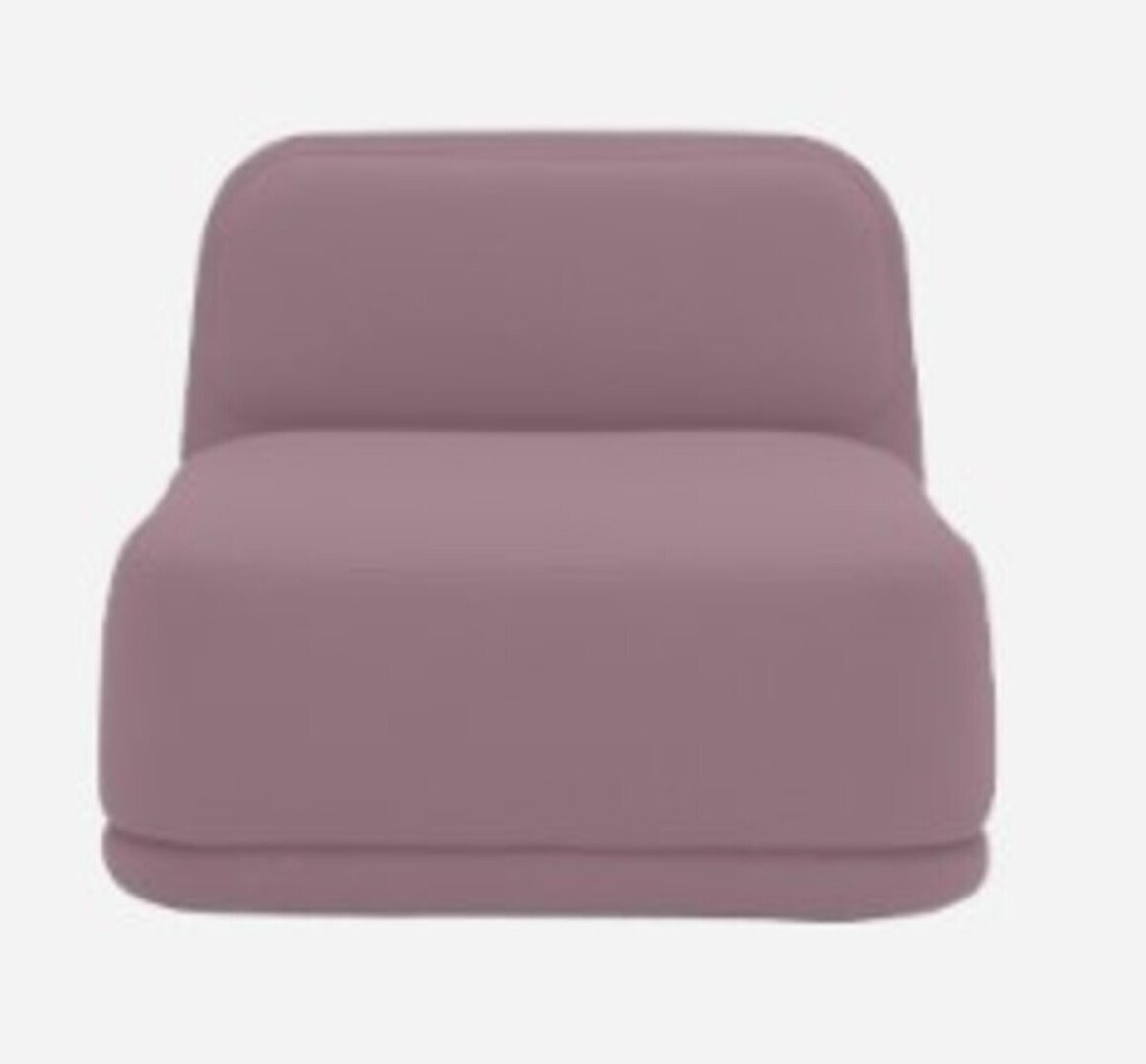 Softline Standby Sessel niedrig - Felt Melange - 640 Purple