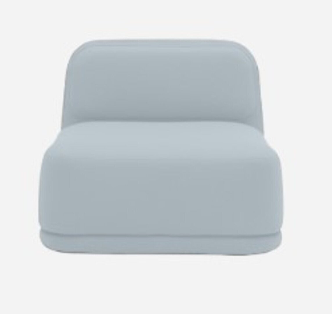 Softline Standby Sessel niedrig - Felt Melange - 641 Light Blue