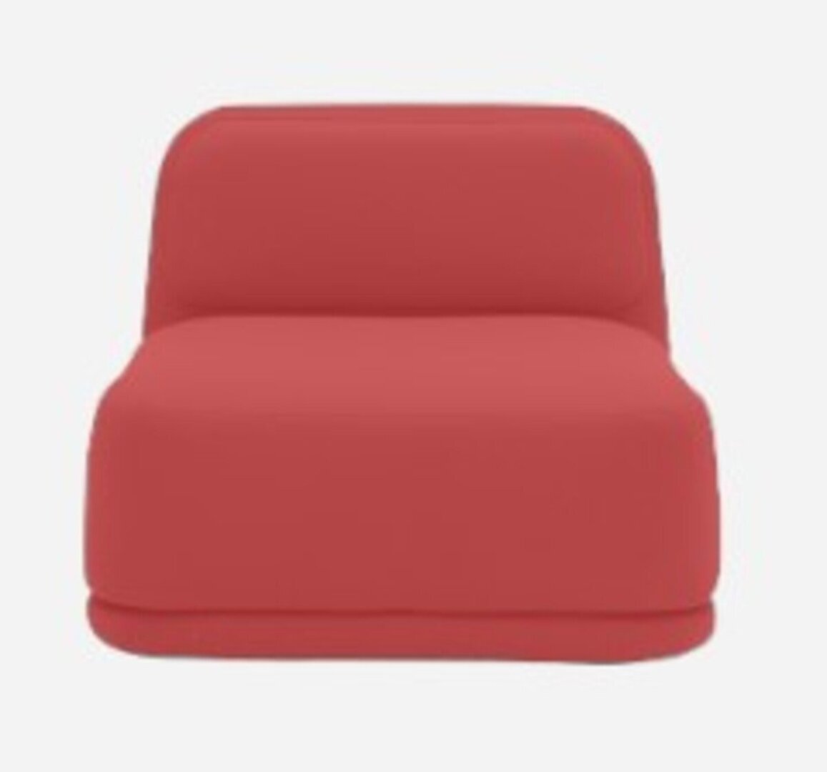 Softline Standby Sessel niedrig - Felt Melange - 650 Light Red