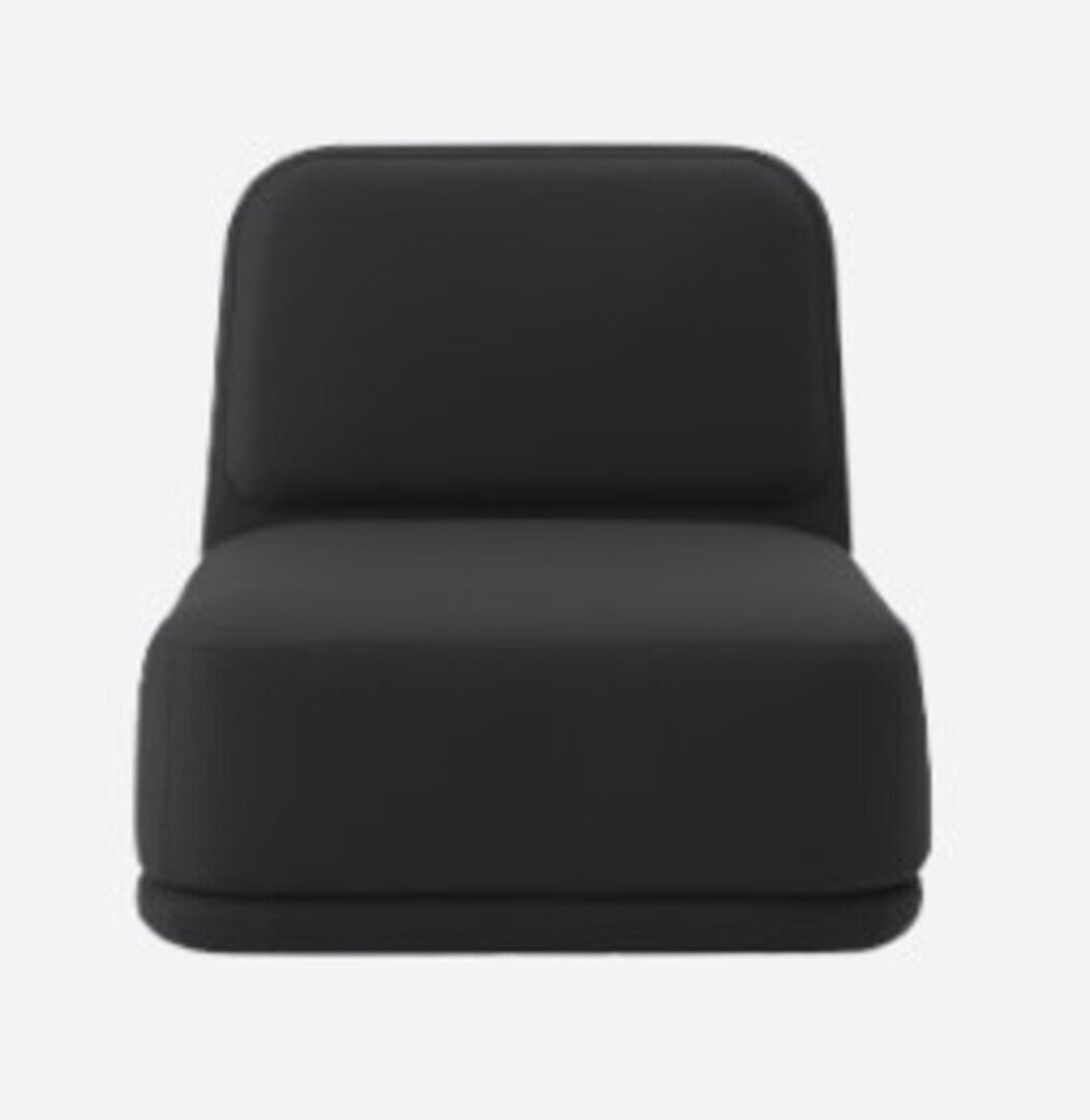 Softline Standby Sessel medium - Felt - 636 Black
