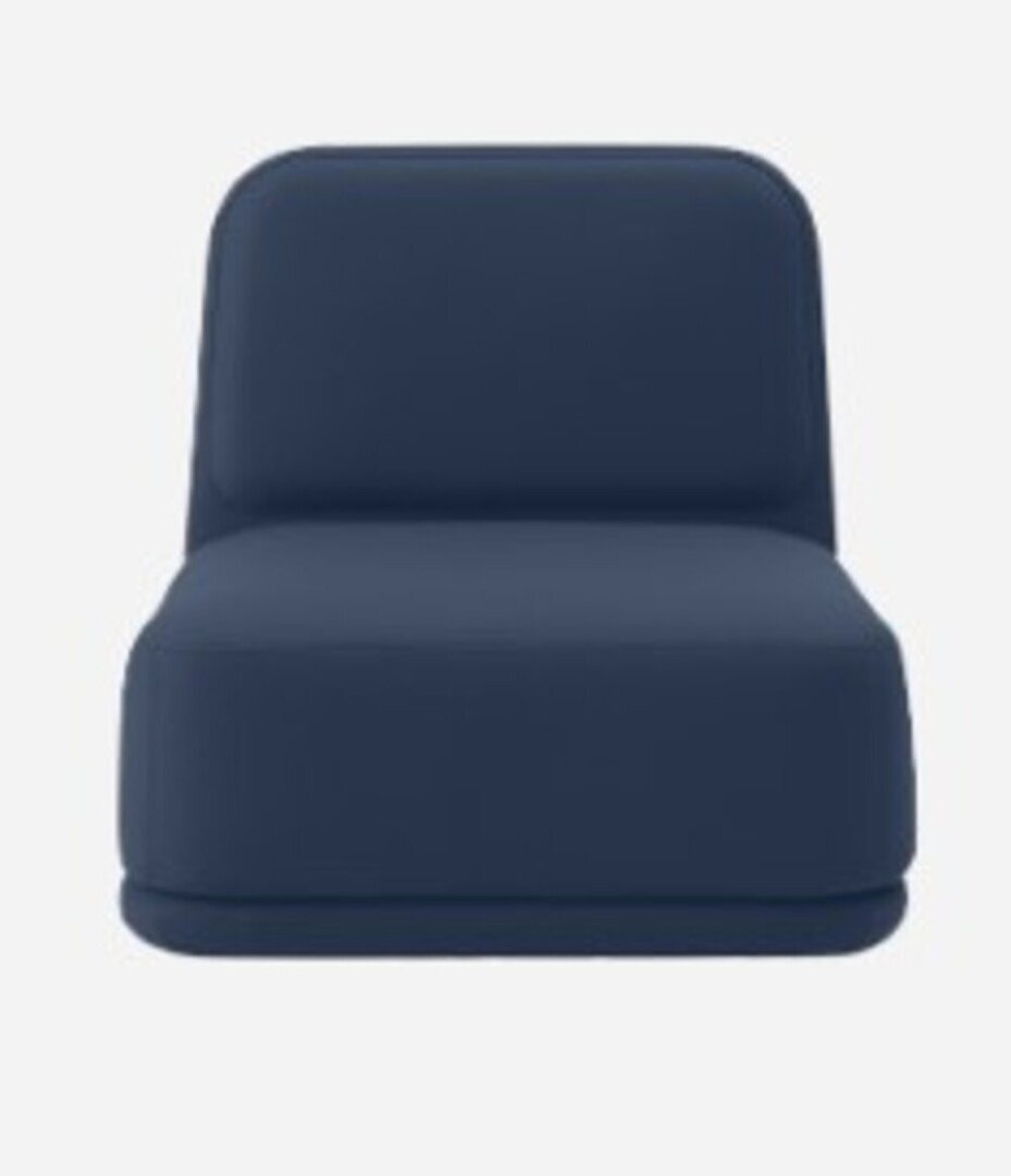 Softline Standby Sessel medium - Felt Melange - 289 Dark Blue