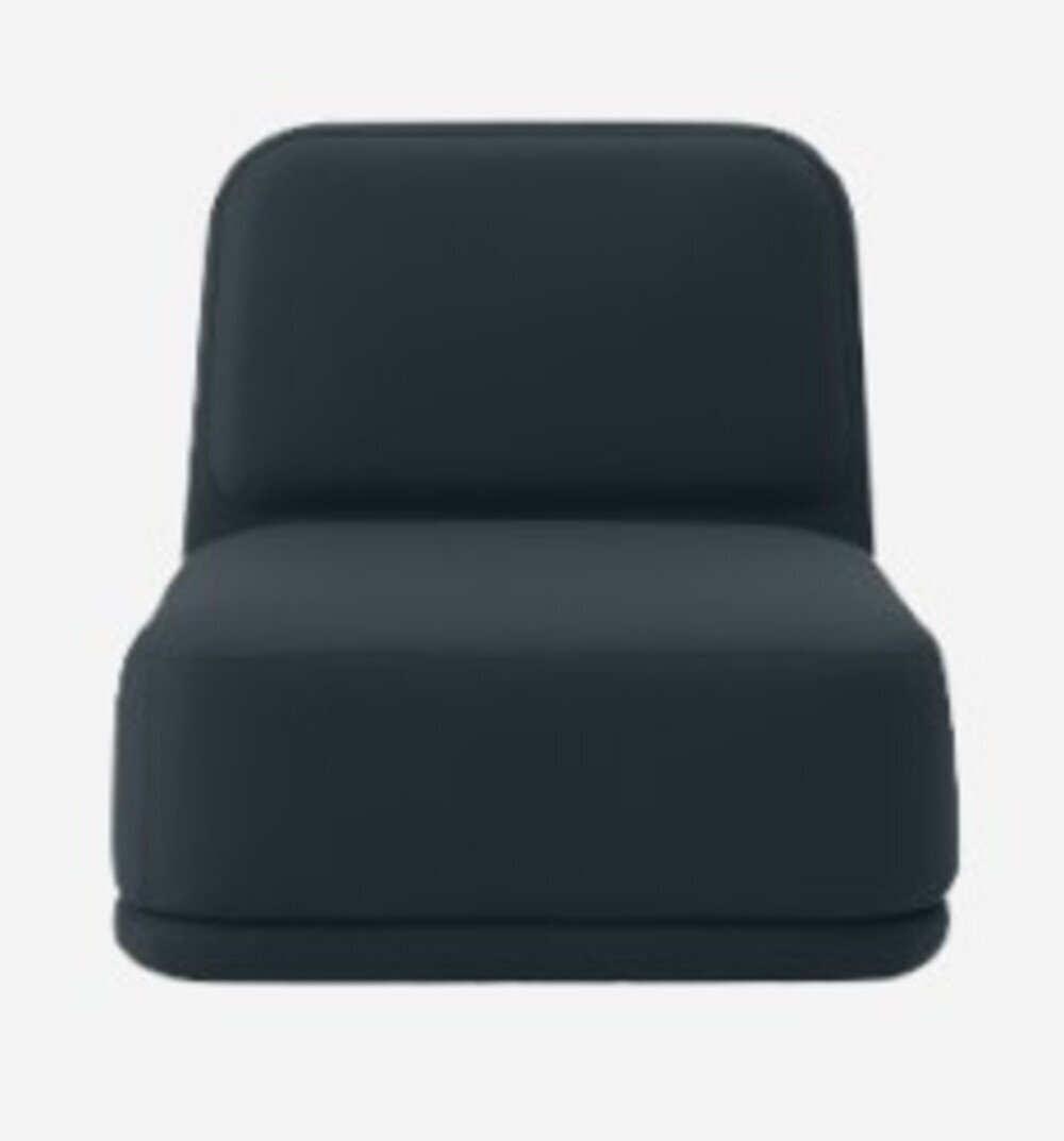 Softline Standby Sessel medium - Felt Melange - 295 Black