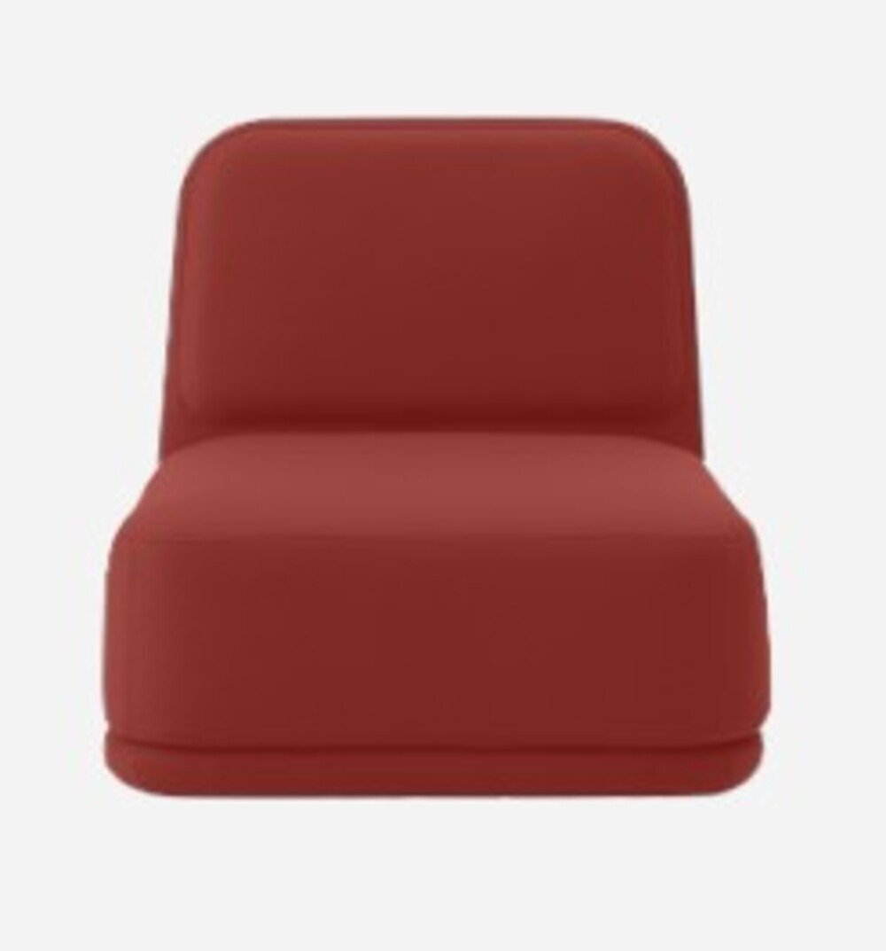 Softline Standby Sessel medium - Felt Melange - 297 Dark Red