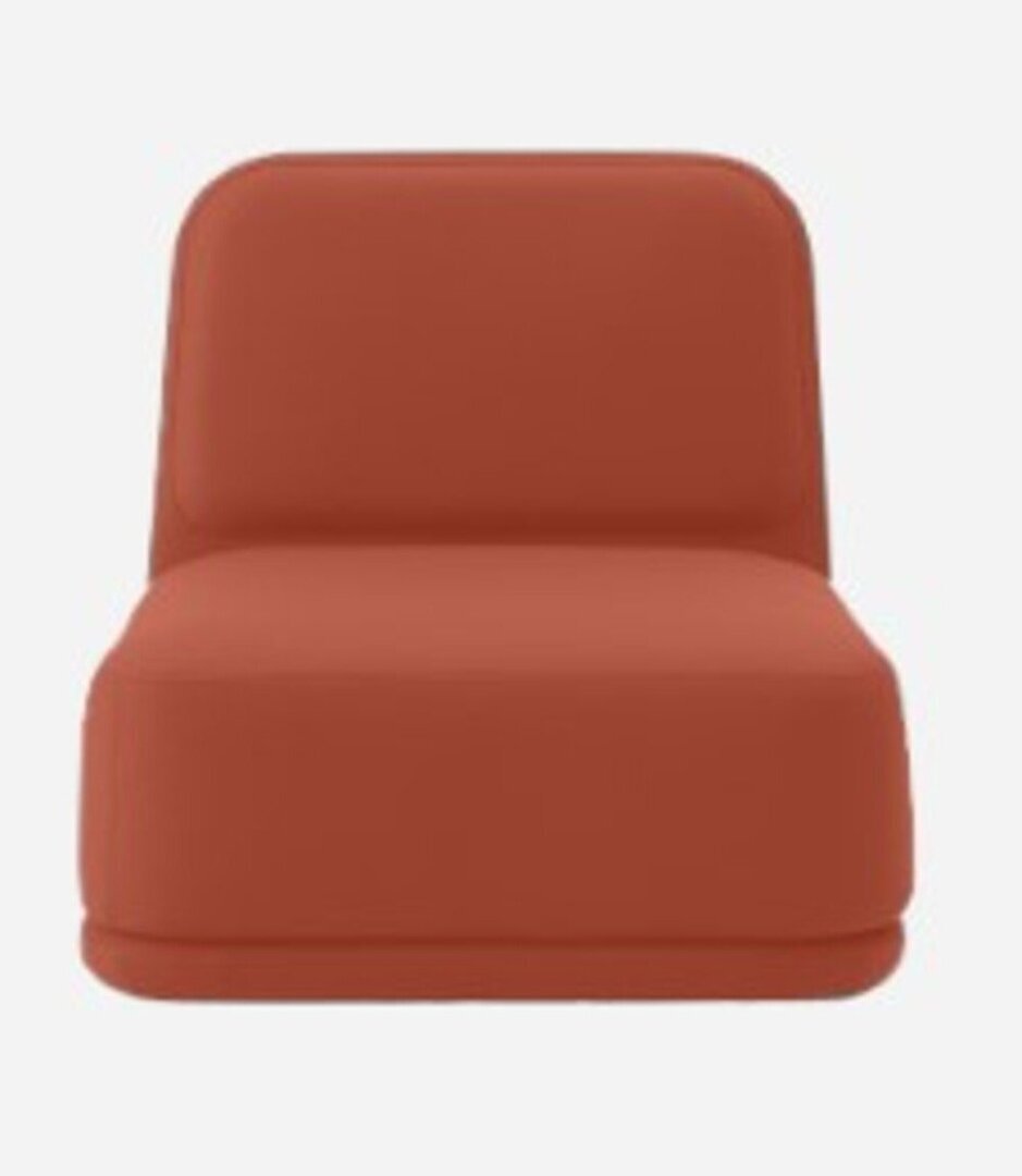 Softline Standby Sessel medium - Felt Melange - 298 Red