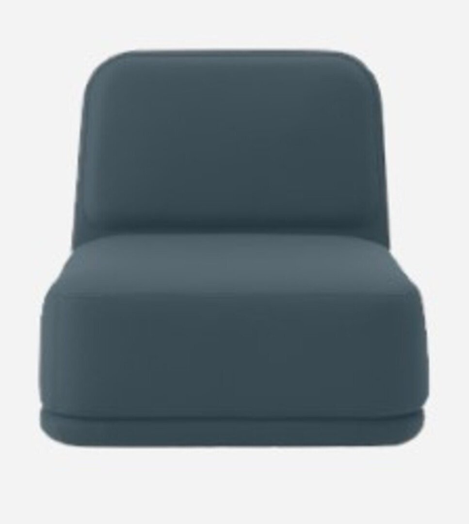 Softline Standby Sessel medium - Felt Melange - 846 Blue Grey