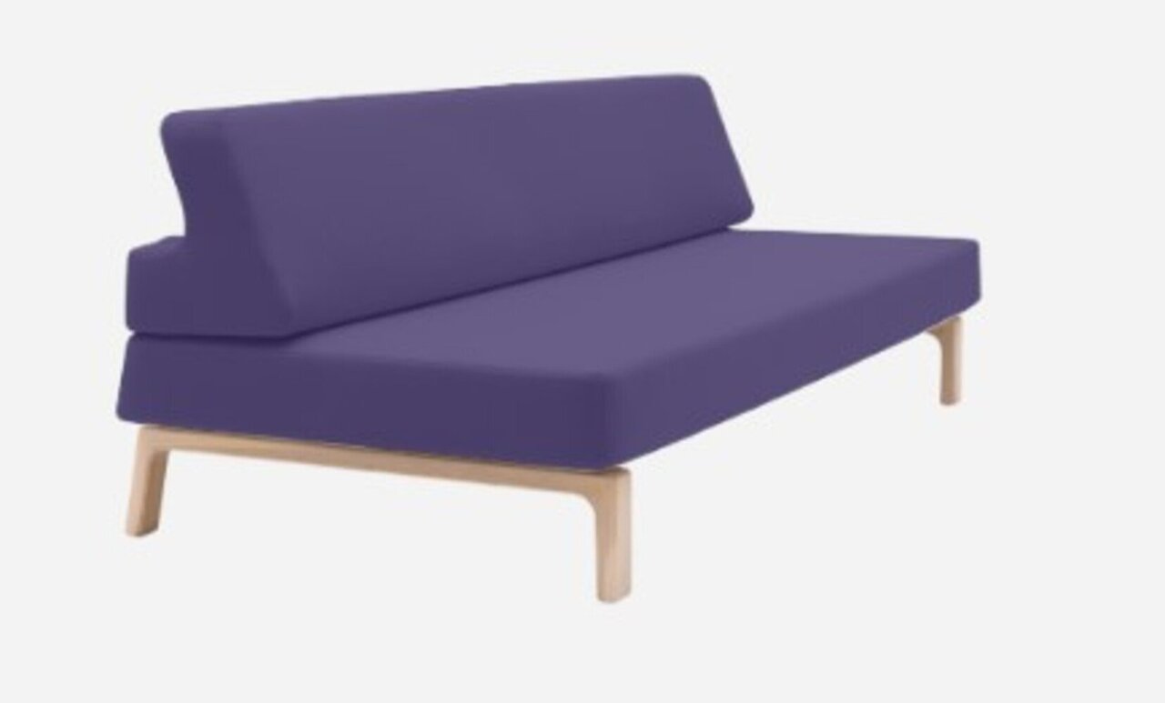 Softline Lazy Schlafsofa - Felt - 581 Eggplant