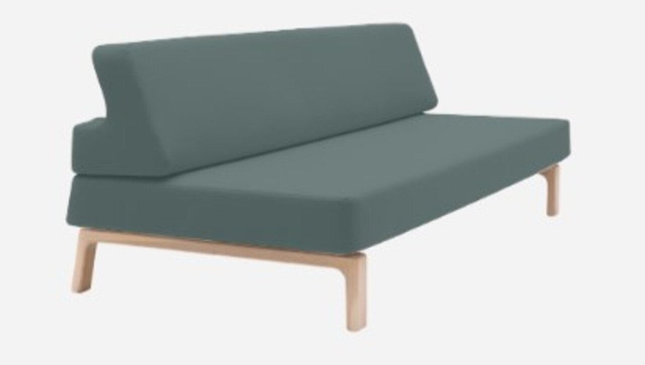 Softline Lazy Schlafsofa - Felt Melange - 293 Grey Green