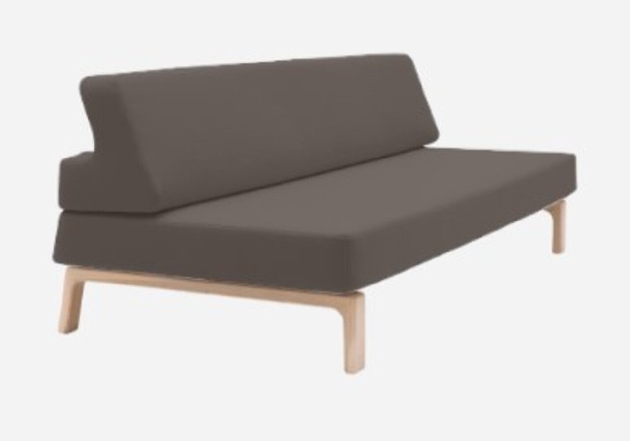Softline Lazy Schlafsofa - Felt Melange - 300 Dark Brown