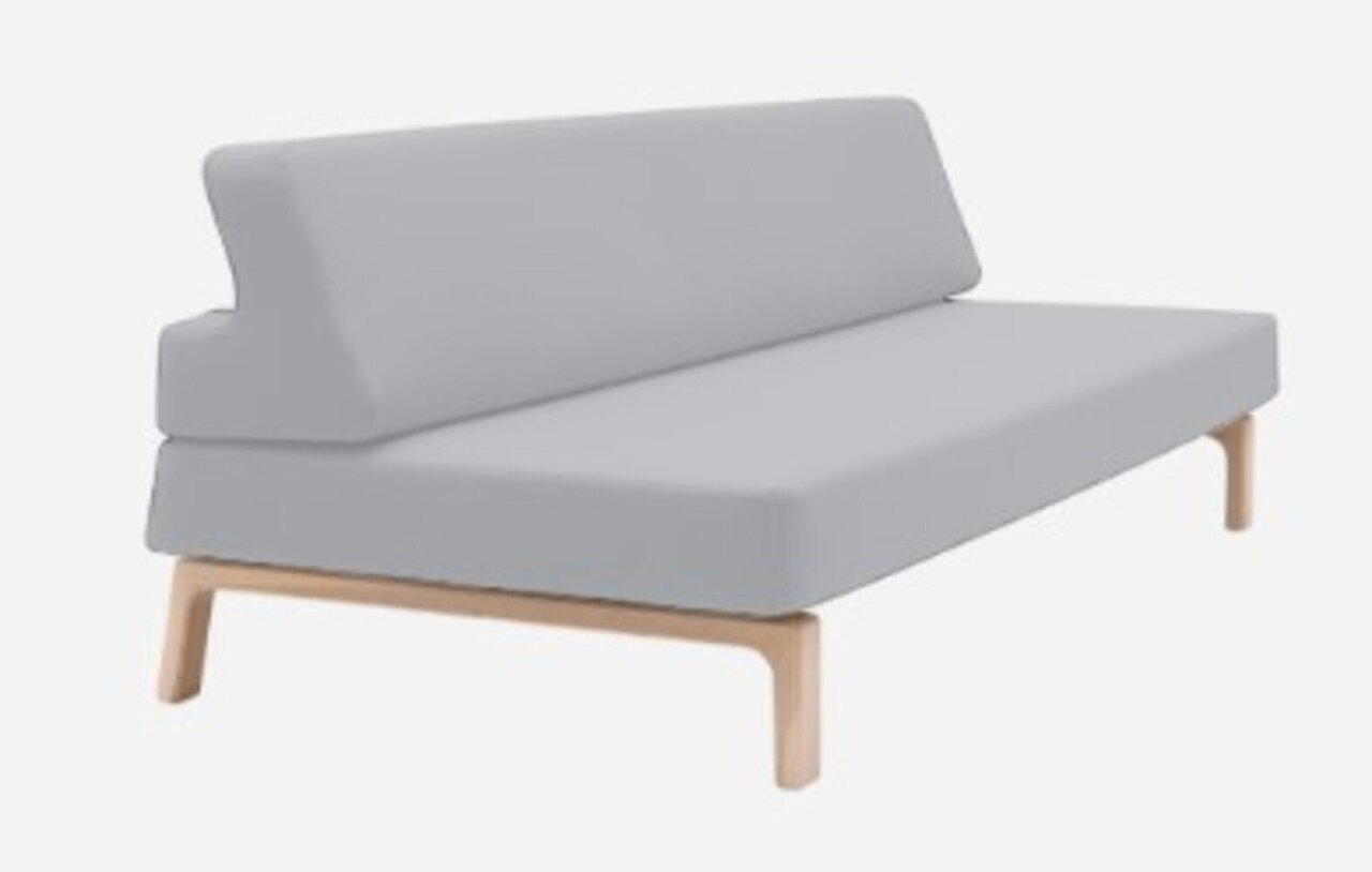 Softline Lazy Schlafsofa - Felt Melange - 612 Light Grey