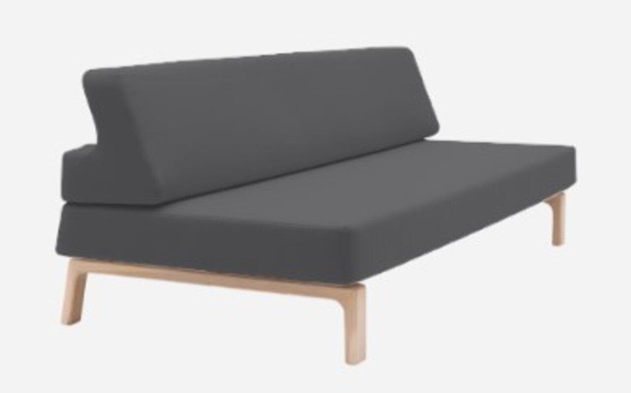 Softline Lazy Schlafsofa - Felt Melange - 623 Dark Grey