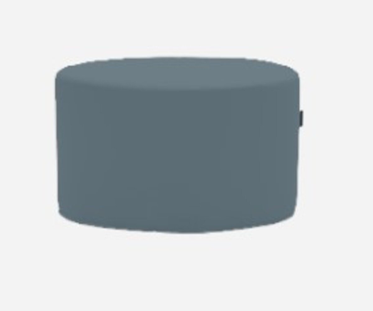Softline Bon-Bon Pouf Medium - Felt Melange - 846 Blue Grey