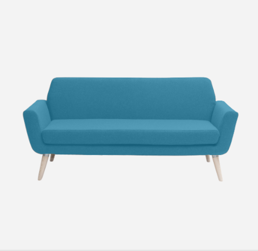 Softline Scope Sofa-Felt Melange - 582 Blue