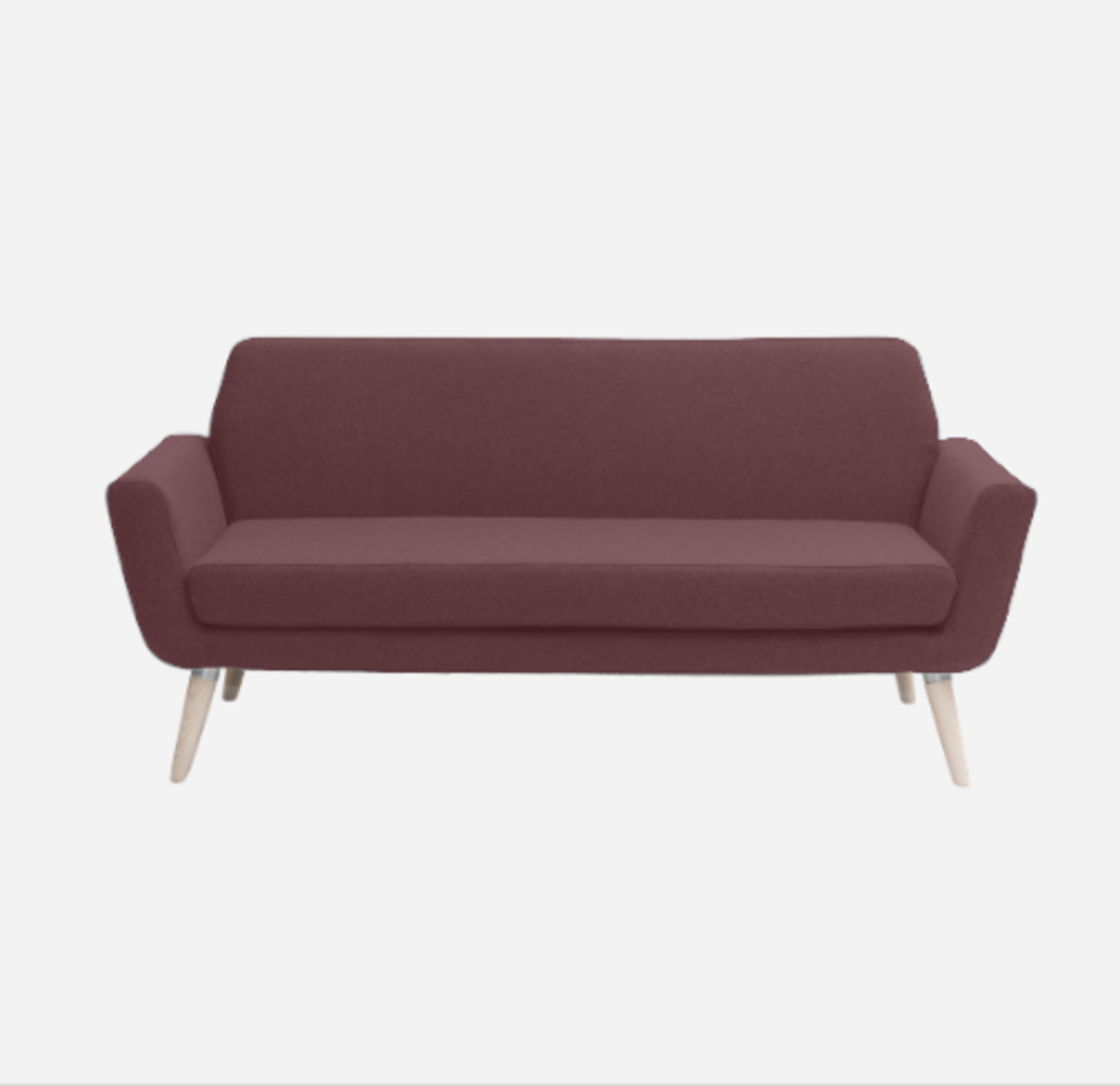 Softline Scope Sofa-Felt Melange - 651 Eggplant