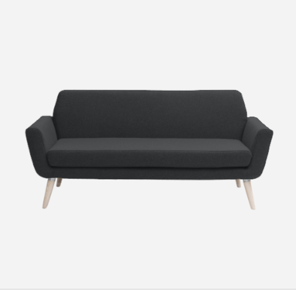 Softline Scope Sofa-Felt - 636 Black