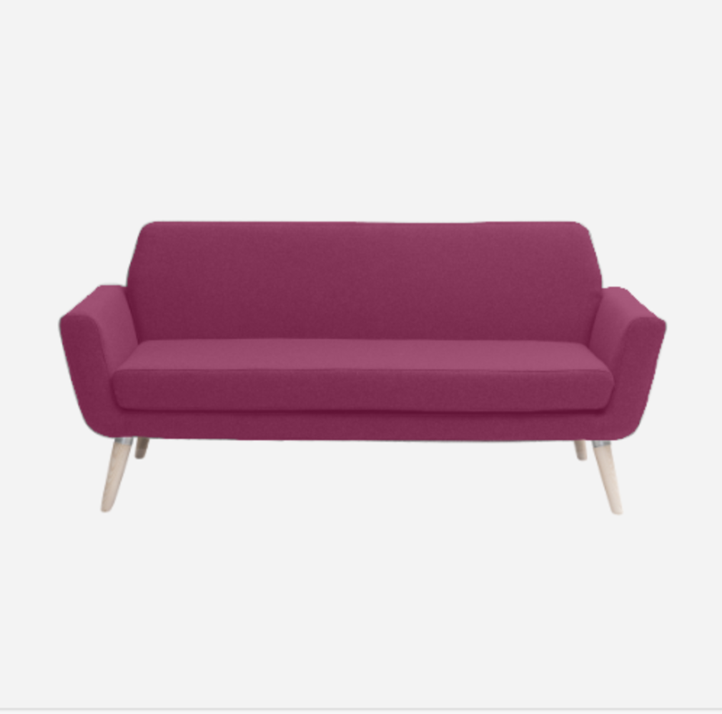 Softline Scope Sofa-Felt - 629 Berry