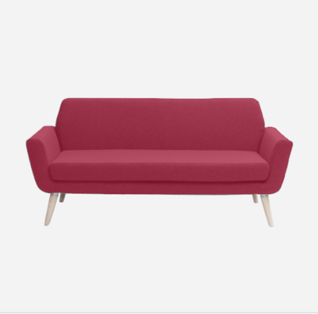 Softline Scope Sofa-Felt - 622 Rust Red