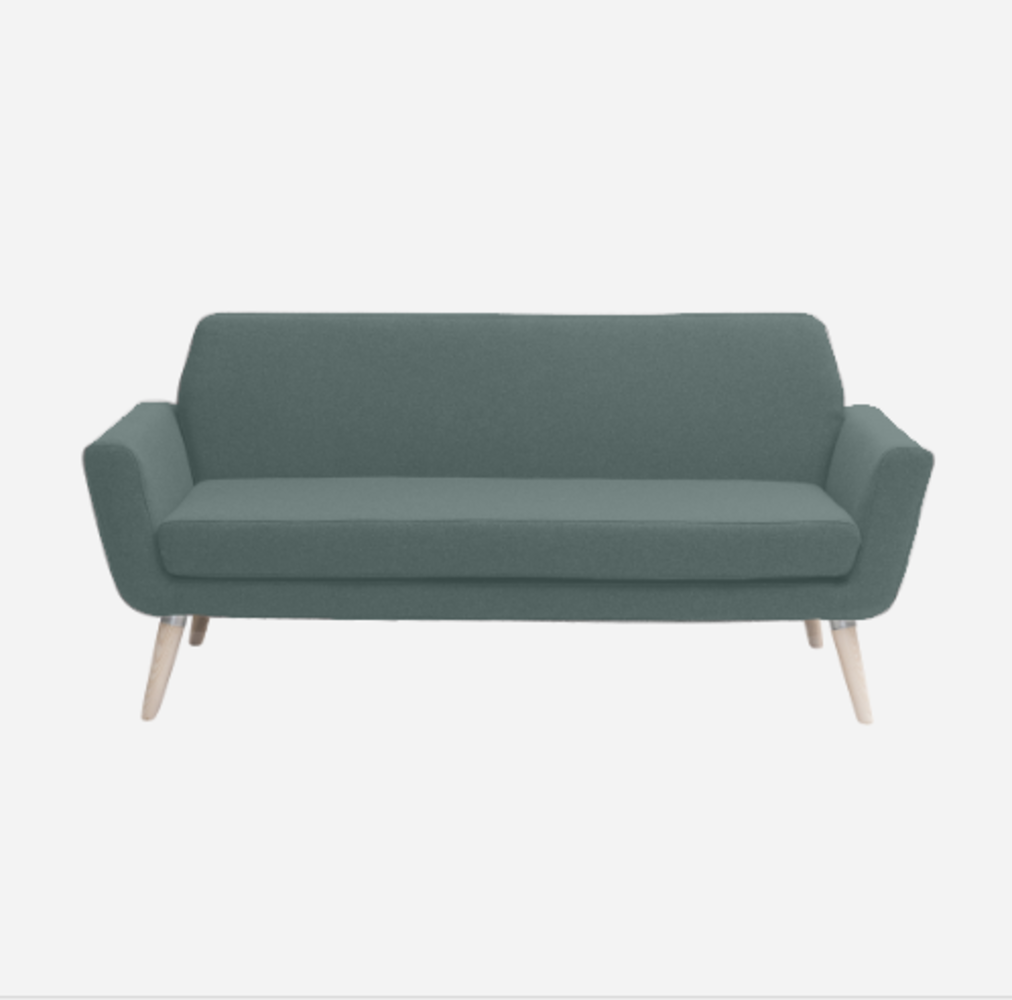 Softline Scope Sofa-Felt Melange - 293 Grey Green