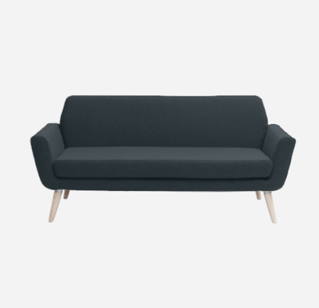 Softline Scope Sofa-Felt Melange - 295 Black
