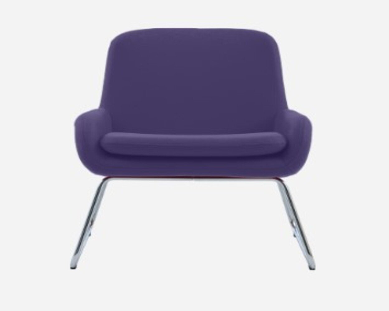 Softline Coco Sessel mit Kufen - Felt - 581 Eggplant