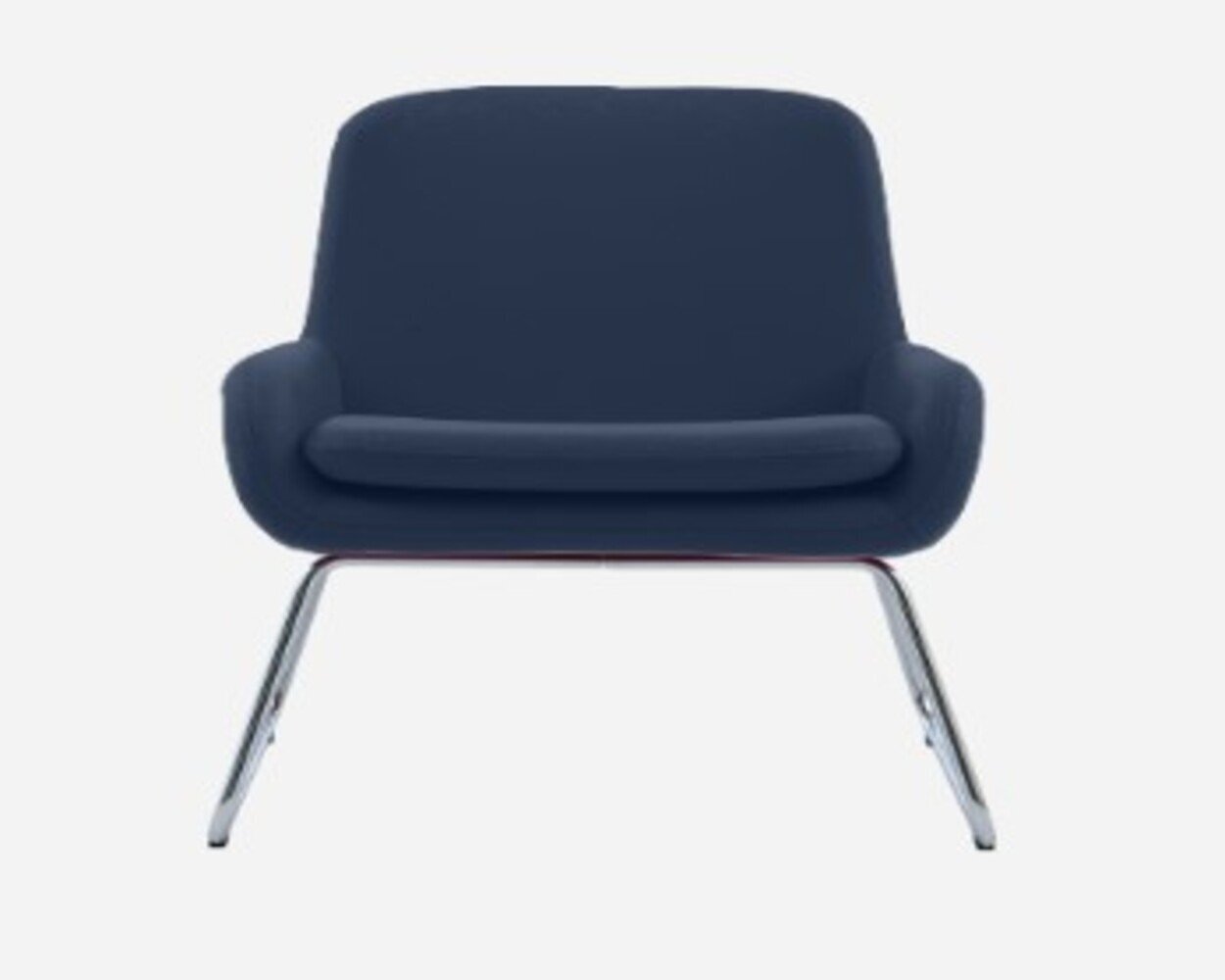 Softline Coco Sessel mit Kufen - Felt Melange - 289 Dark Blue
