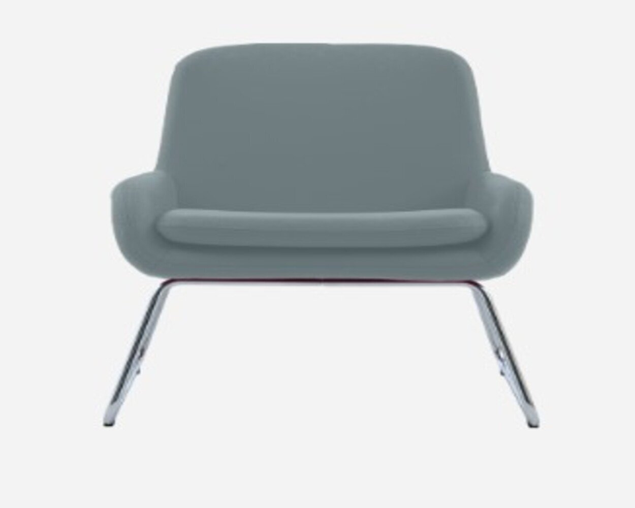 Softline Coco Sessel mit Kufen - Felt Melange - 292 Light Grey
