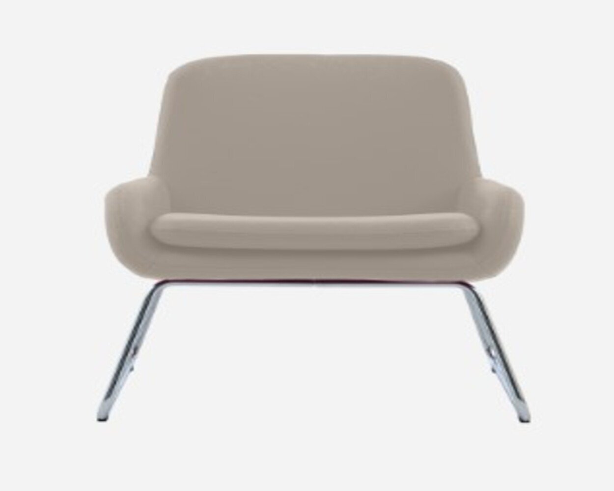 Softline Coco Sessel mit Kufen - Felt Melange - 619 Sand
