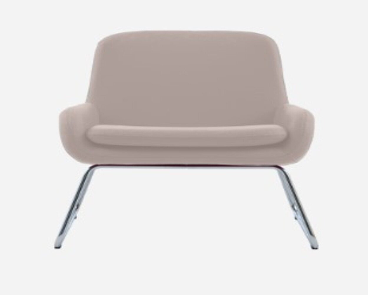 Softline Coco Sessel mit Kufen - Felt Melange - 642 Lilac