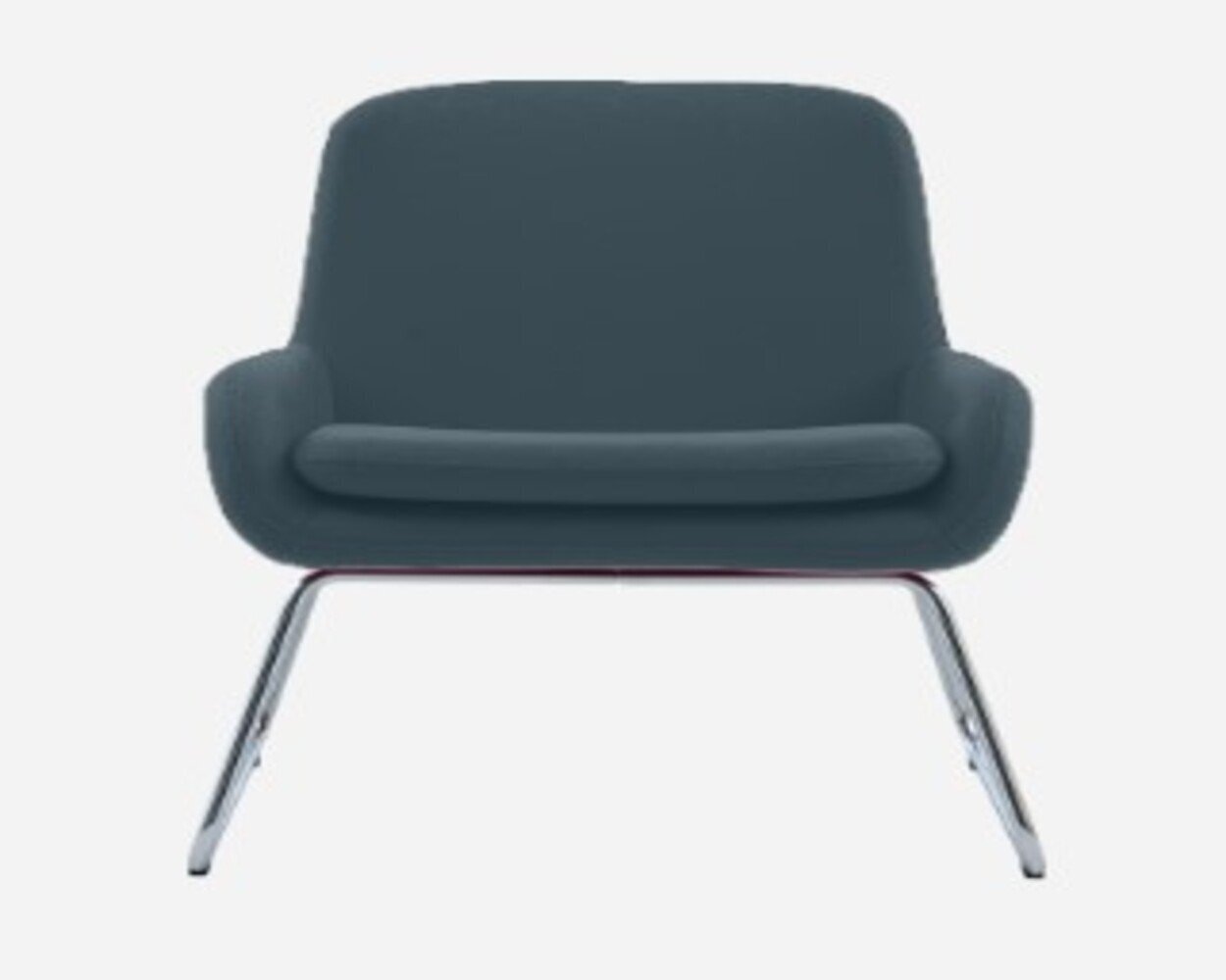 Softline Coco Sessel mit Kufen - Felt Melange - 846 Blue Grey