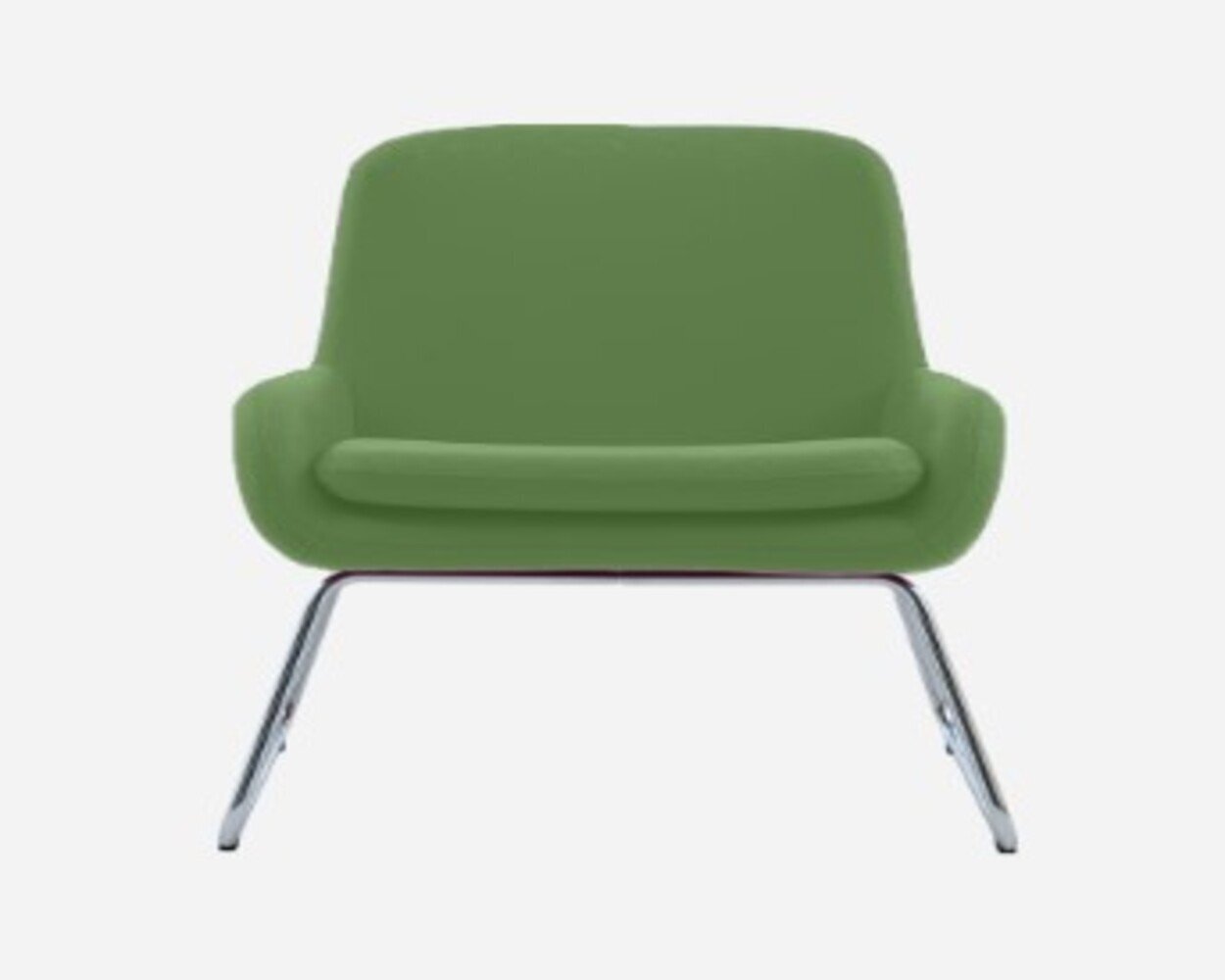 Softline Coco Sessel mit Kufen - Felt Melange - 848 Green
