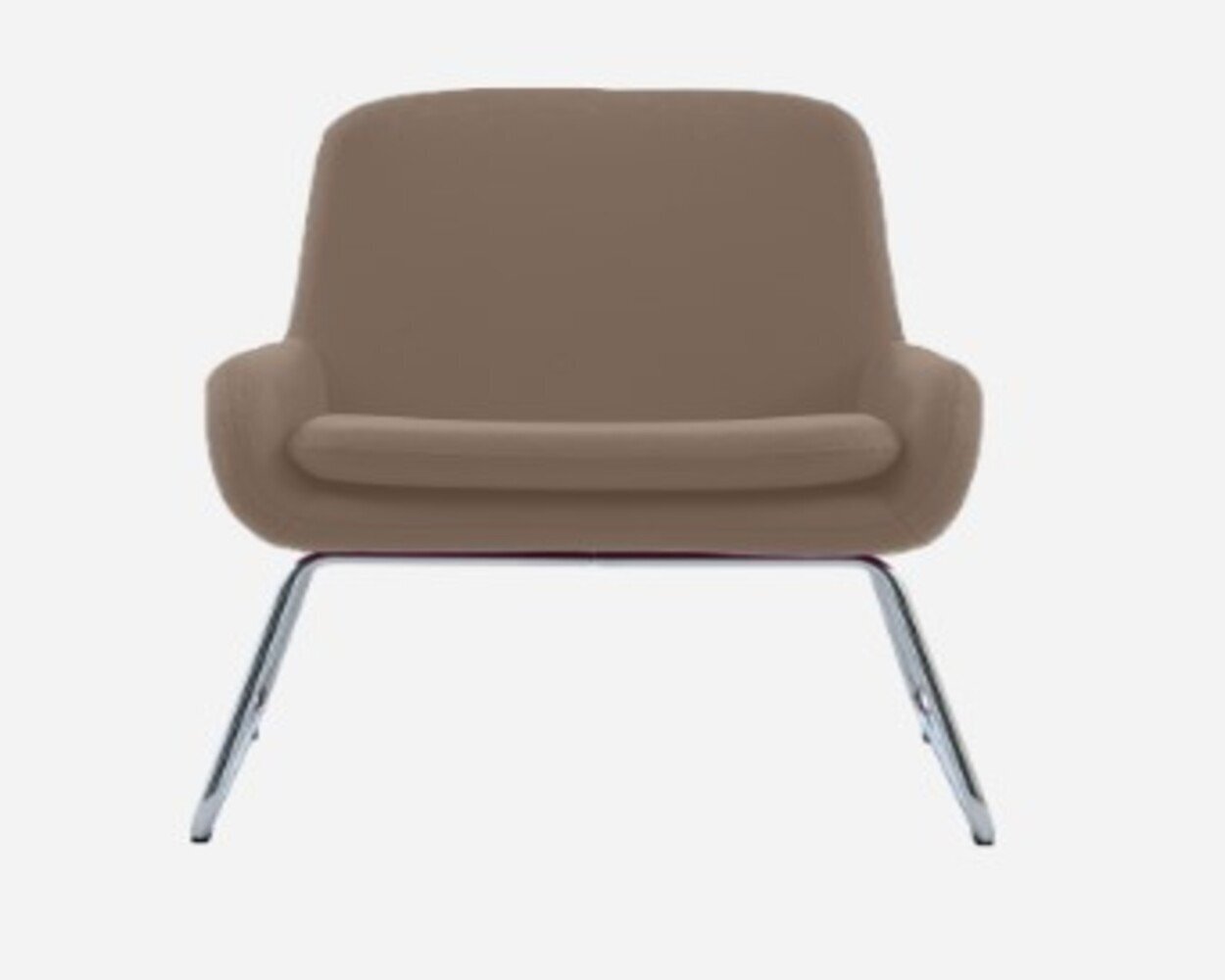 Softline Coco Sessel mit Kufen - Felt Melange - 849 Light Brown