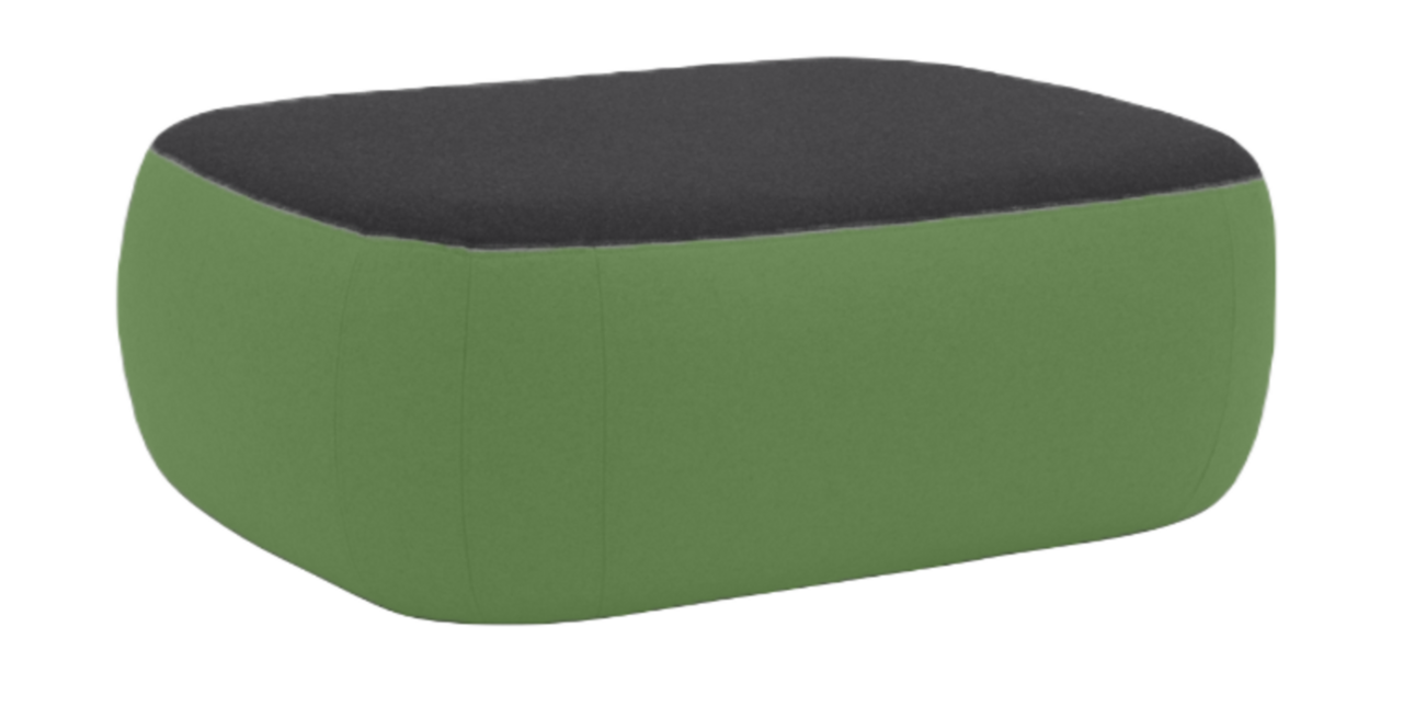 Softline Sand Pouf - Felt Melange  - 848 Green