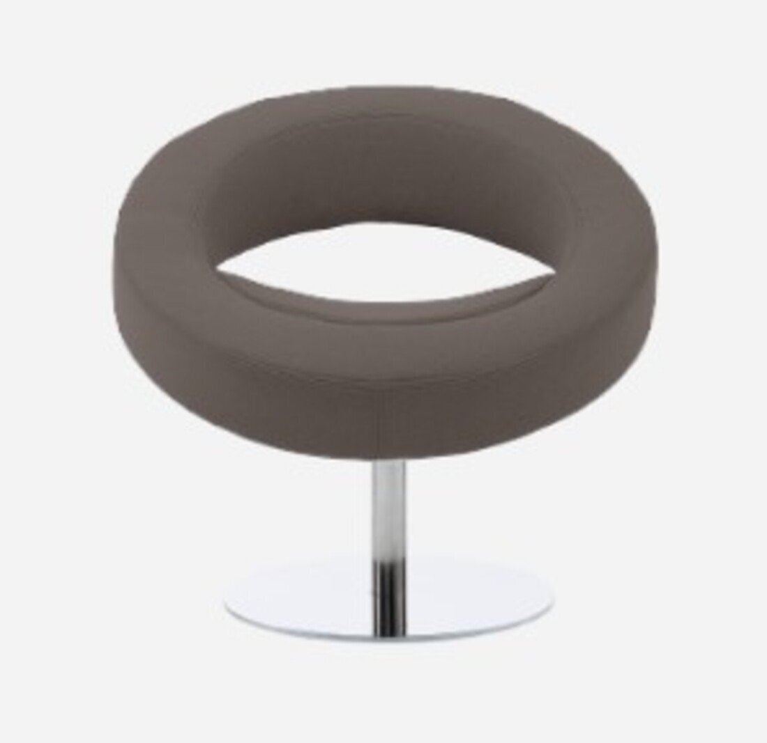 Softline Hello Sessel - Felt Melange - 300 Dark Brown