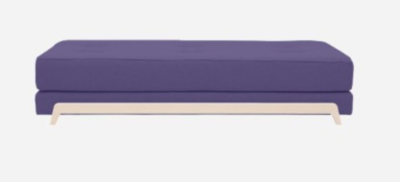 Softline Frame Schlafsofa mit Kaltschaum-Matratze - Felt - 581 Eggplant