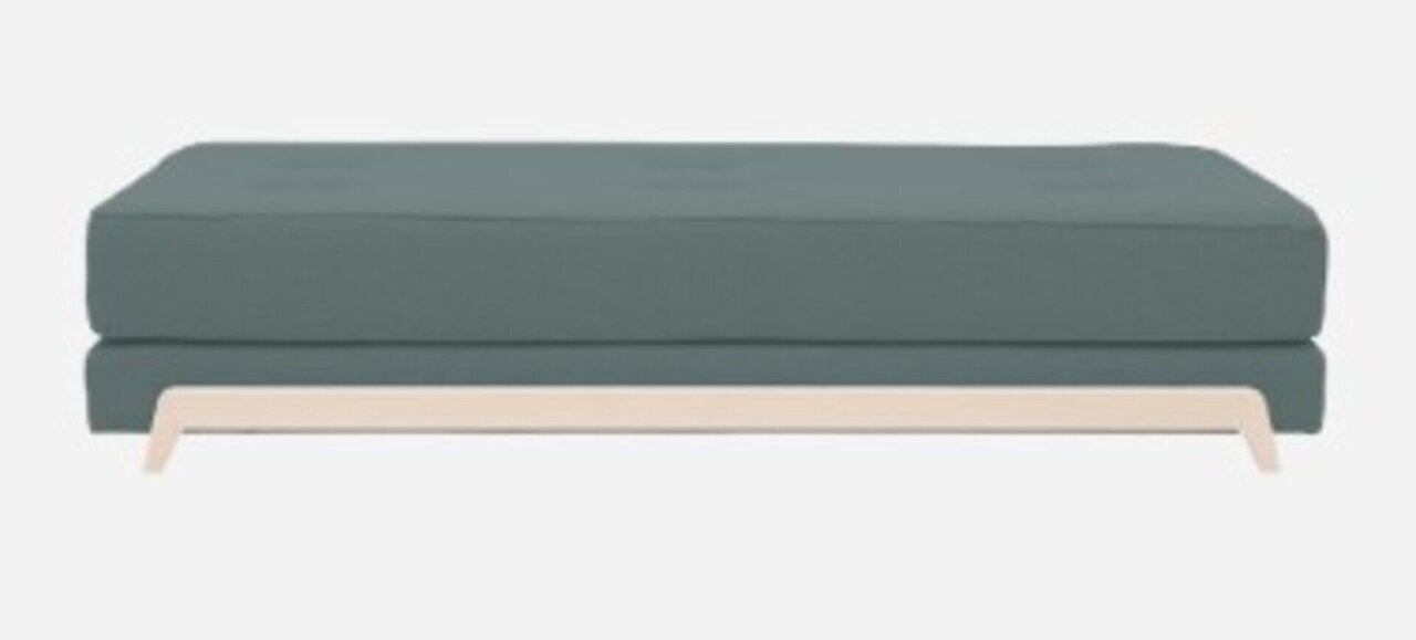 Softline Frame Schlafsofa mit Kaltschaum-Matratze - Felt Melange - 293 Grey Green