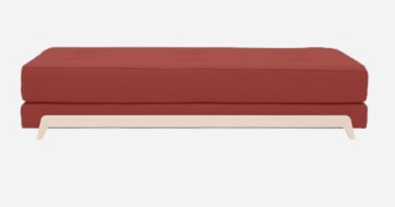 Softline Frame Schlafsofa mit Kaltschaum-Matratze - Felt Melange - 297 Dark Red