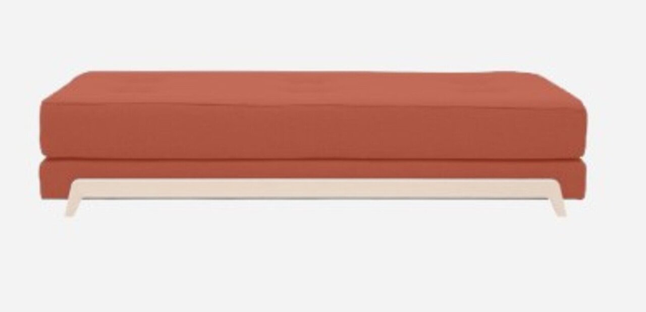 Softline Frame Schlafsofa mit Kaltschaum-Matratze - Felt Melange - 298 Red